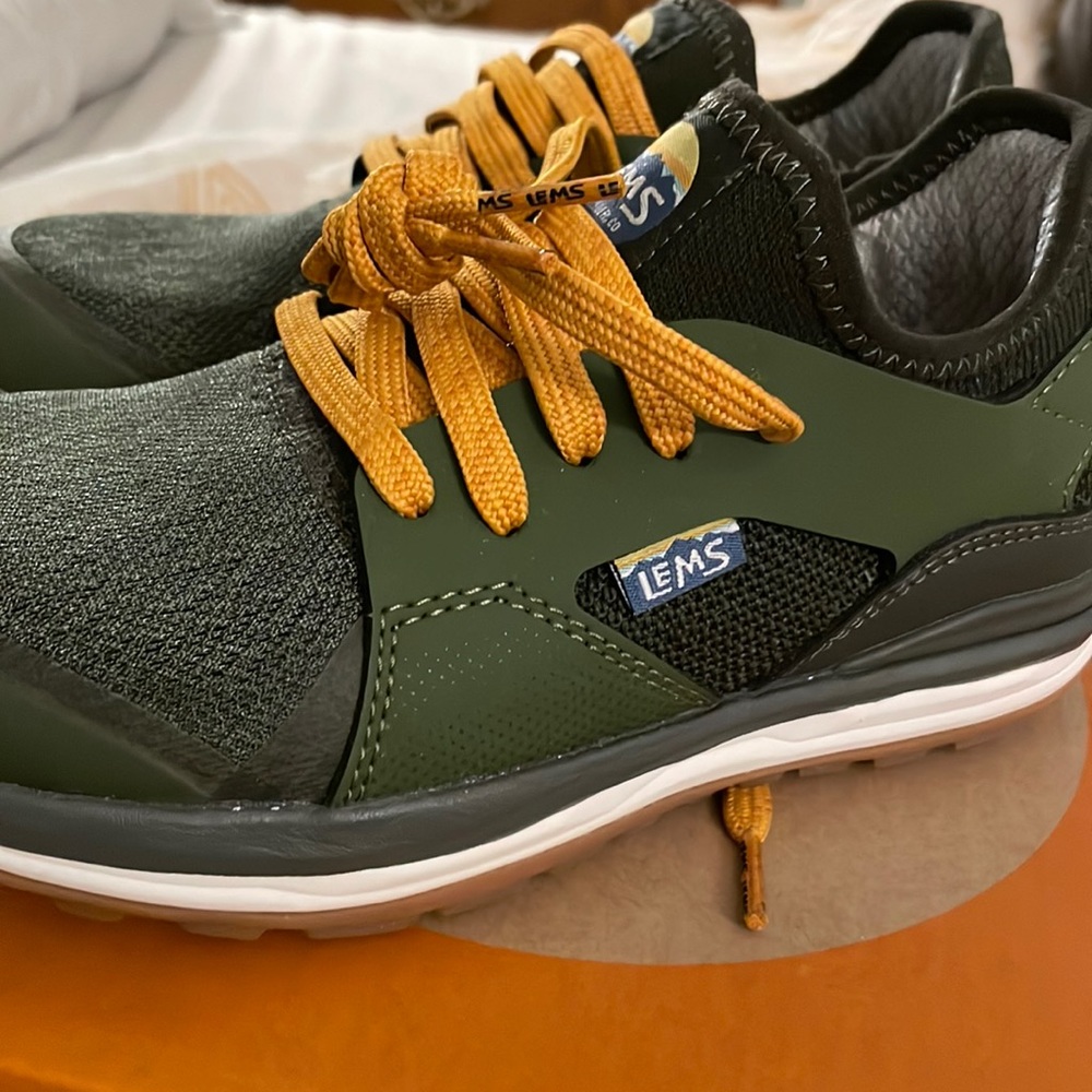 Brand new forest green vegan walking/hiking shoes- Lems